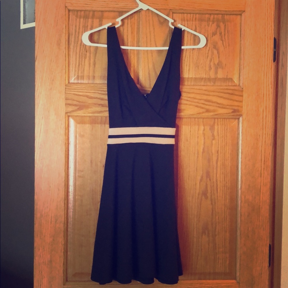 Black and Tan jersey dress